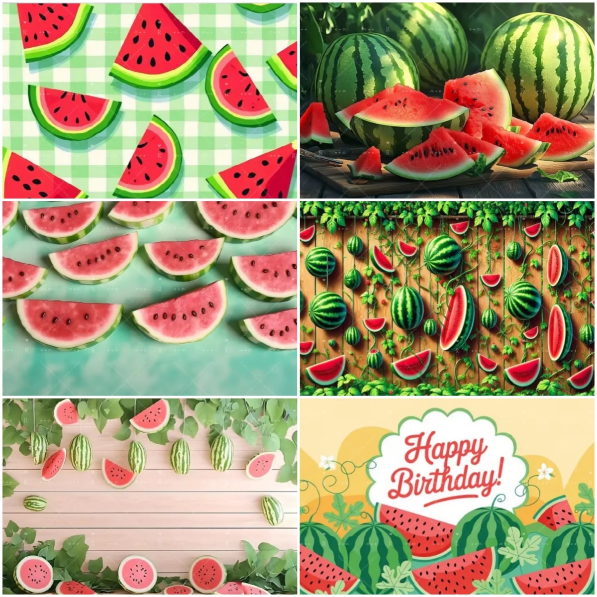 Baby Food Newborn - ﻿ Cartoon Watermelon Theme Birthday Party
