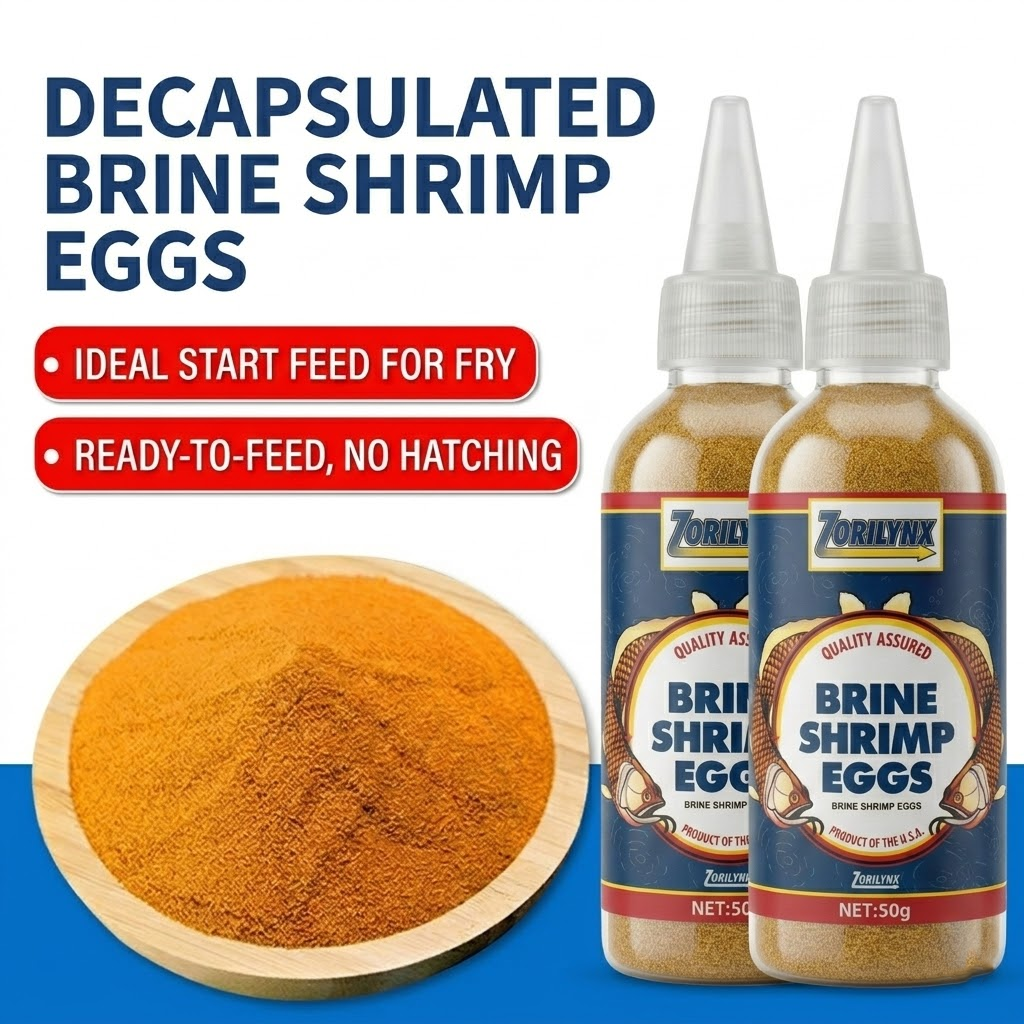 Baby Food Shrimp - 50g Decapsulated Brine Shrimp Eggs No