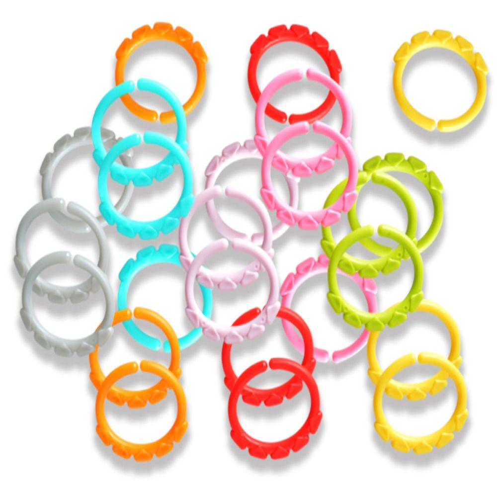 Baby Food Natural - 24pcs/set Stroller Plastic Connecting Rings Early