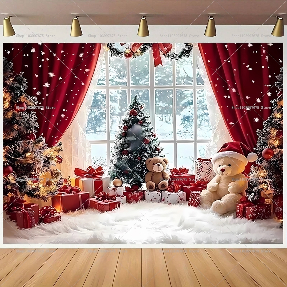 Baby Food Processor - Merry Christmas Backdrops Wonderland Snowman Decor