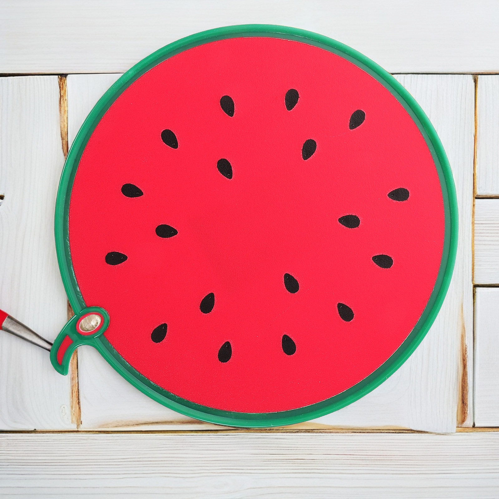 Baby Food Fruits - Watermelon Shaped Plastic Cutting Board Multi-Purpose