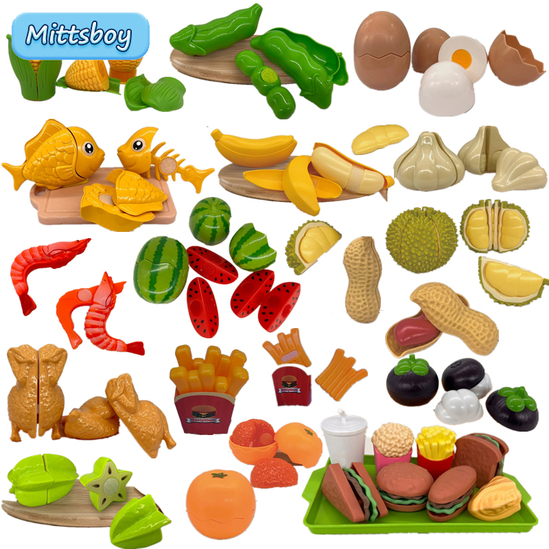 Baby Food Shrimp - Montessori Simulation Chechele Ingredients Vegetables Fruits
