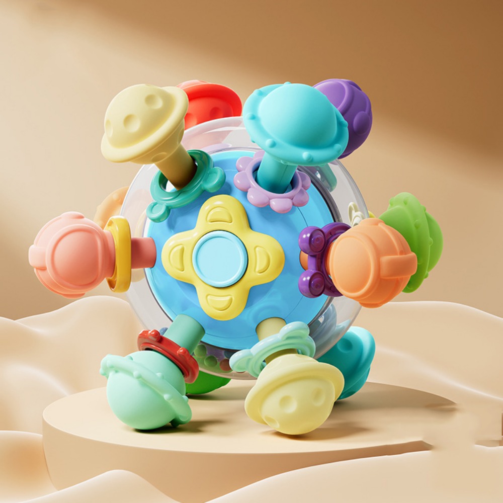 Baby Food Lead - Learning Food Grade Baby Rattles Colorful