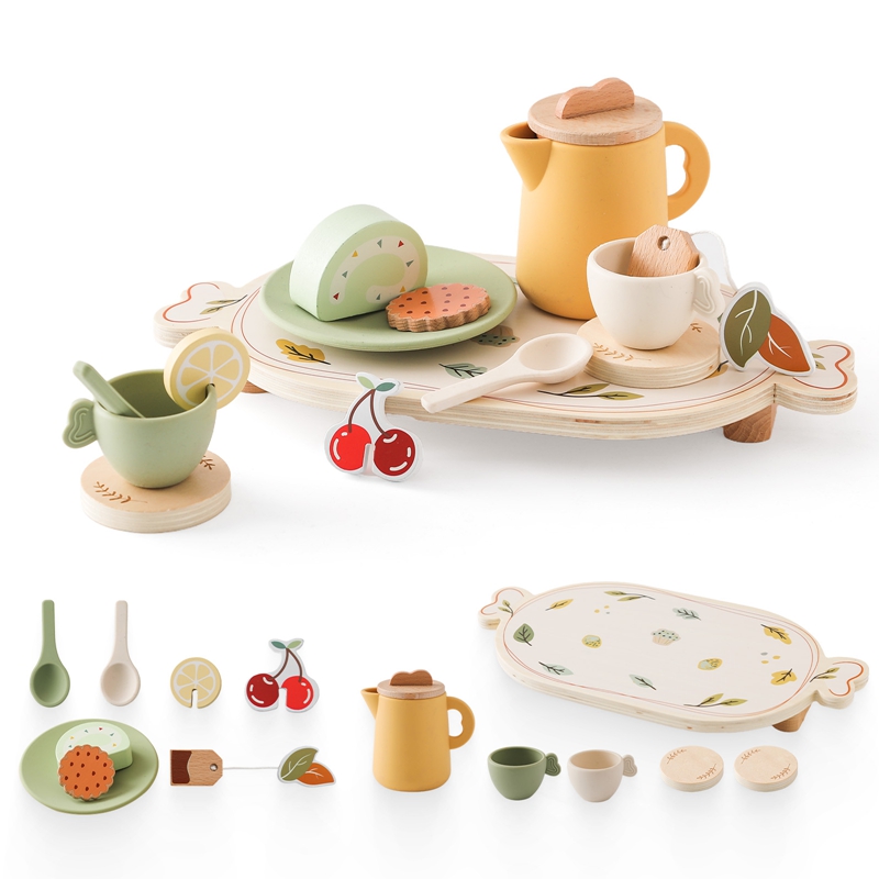 Baby Food Natural - Kids Wooden Montessori Toys Afternoon Tea