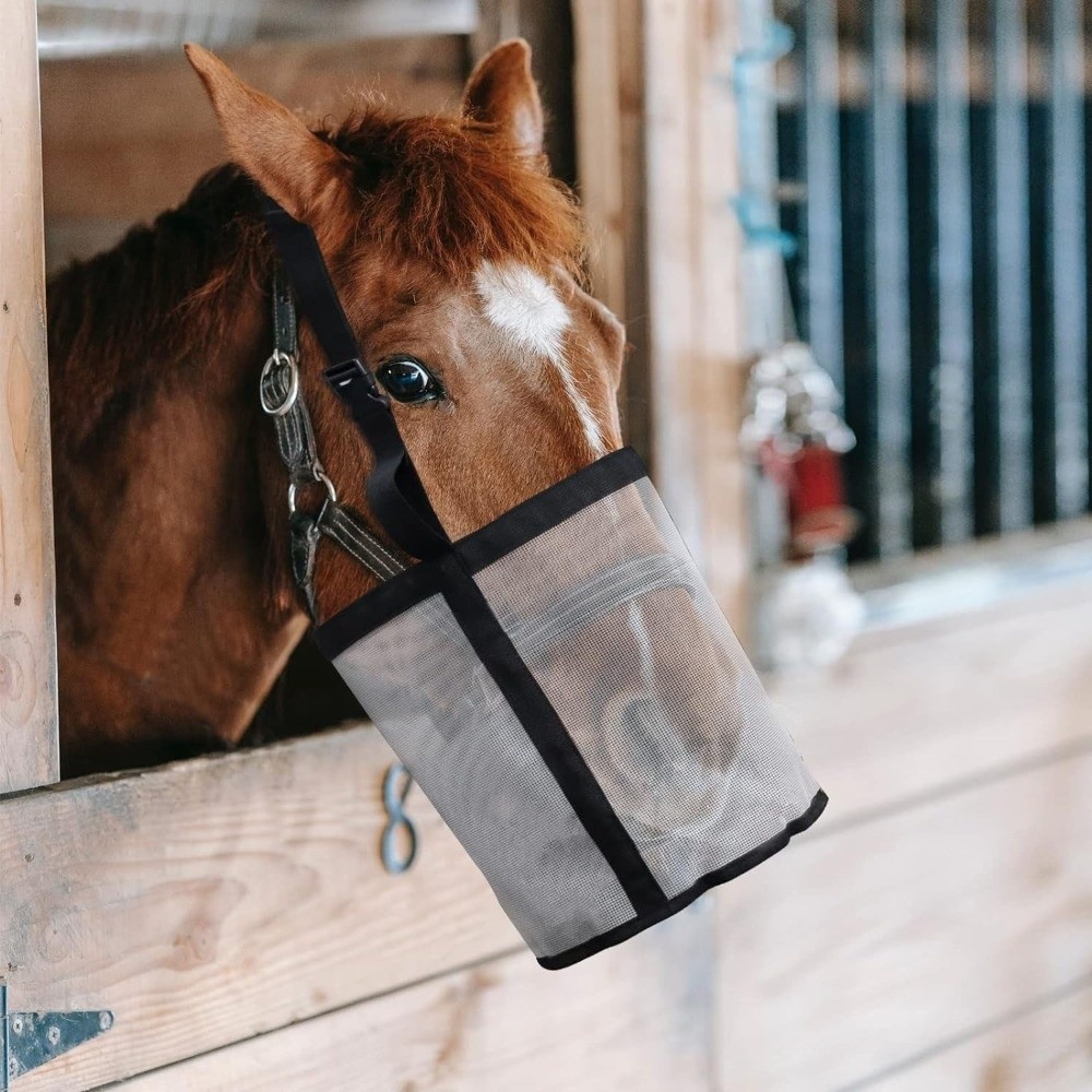 Multi-color Leak-Proof Horse F - Mesh Feeder Bag avaliação e preço