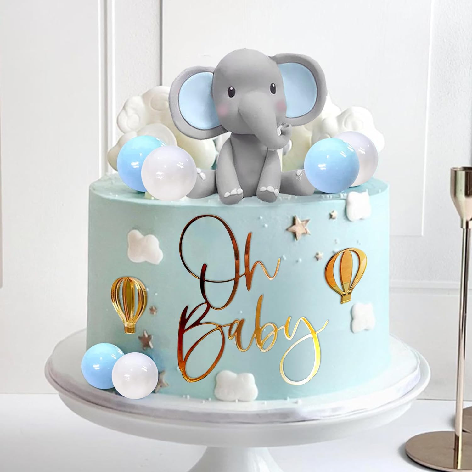 Elephant Cake Decoration Baby  - Baby Food Processor avaliação e preço
