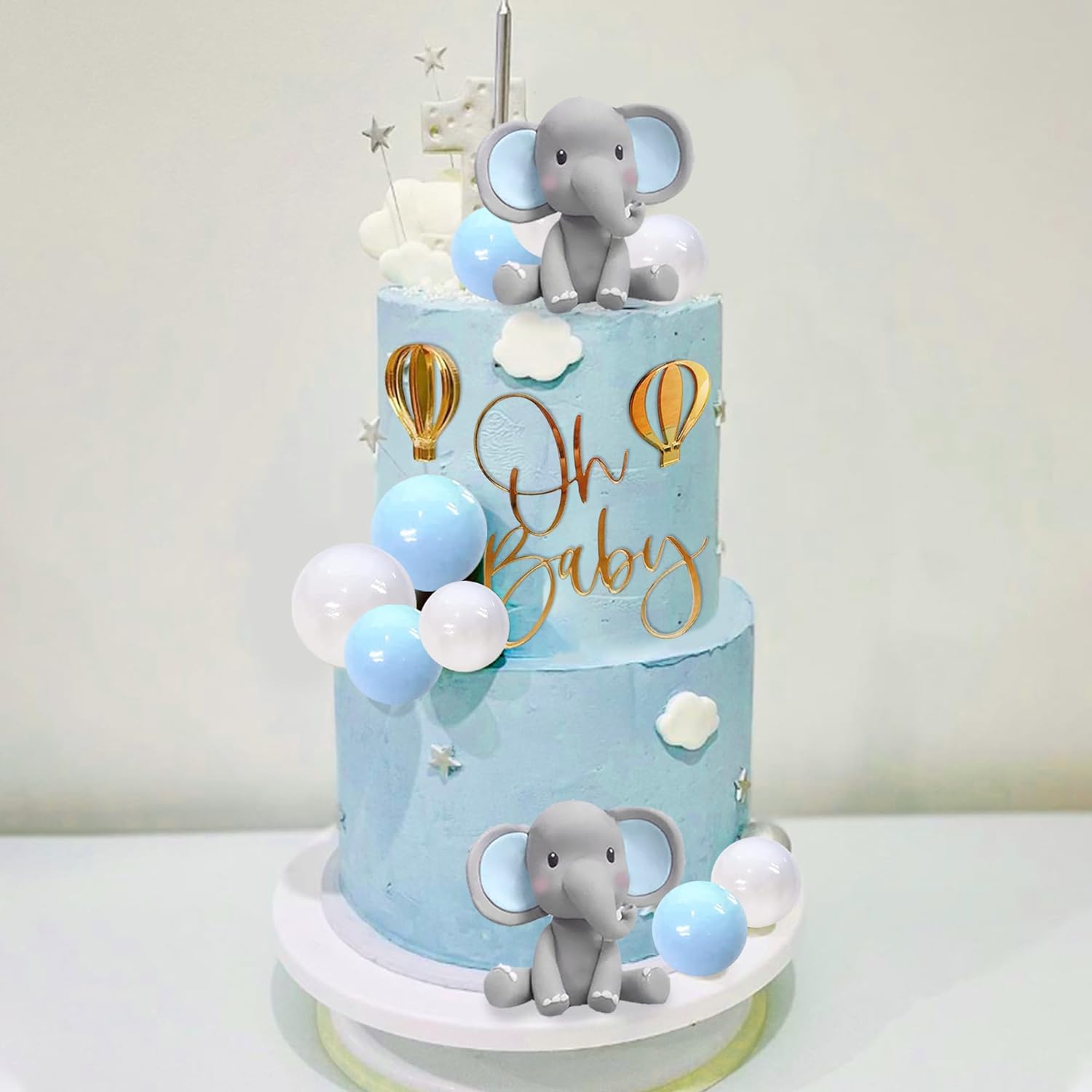 Elephant Cake Decoration Baby  - Baby Food Processor avaliação e preço