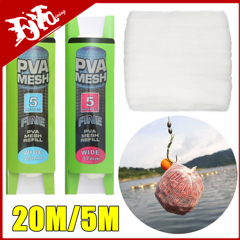 New 20m/5m PVA Fishing Mesh PV - Mesh Feeder Bag avaliação e preço