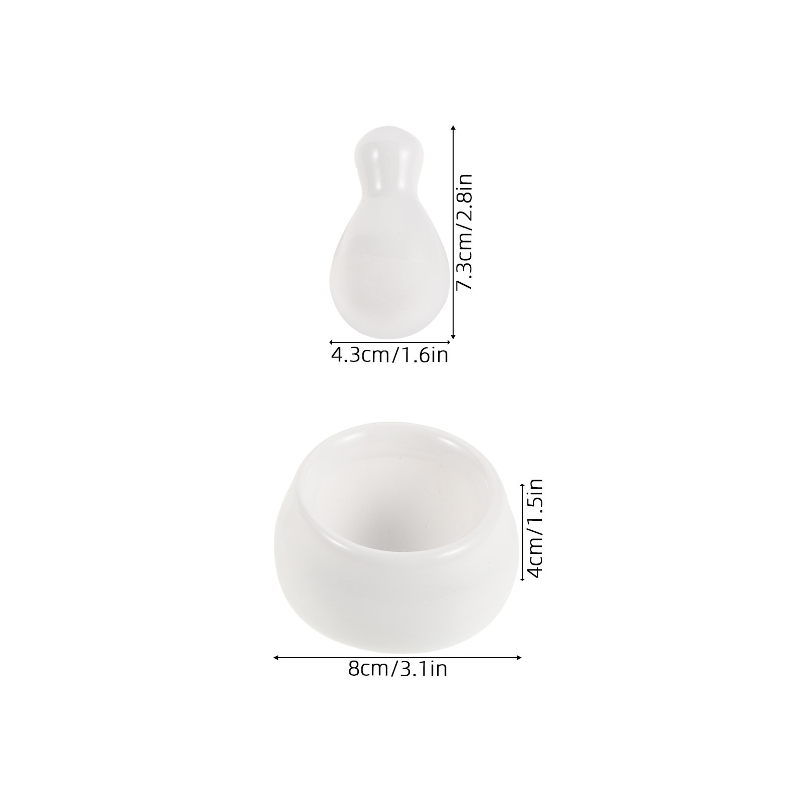 1Set Porcelain Mortar and Pest - Baby Food Grinding Bowl avaliação e preço