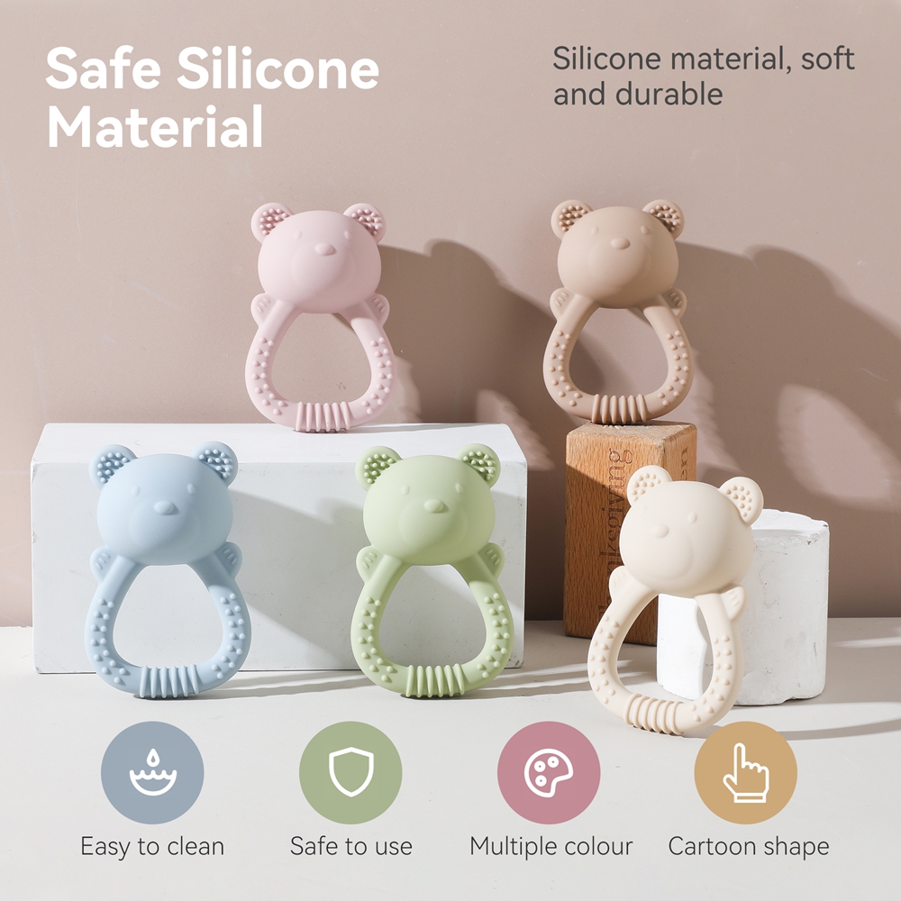 Baby Silicone Teether Bear Han - Baby Food Natural avaliação e preço