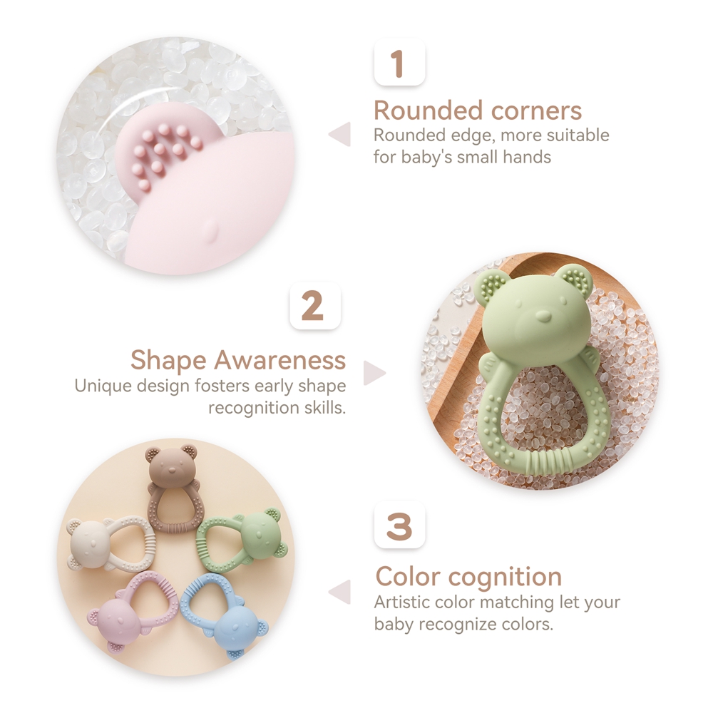 Baby Silicone Teether Bear Han - Baby Food Natural avaliação e preço