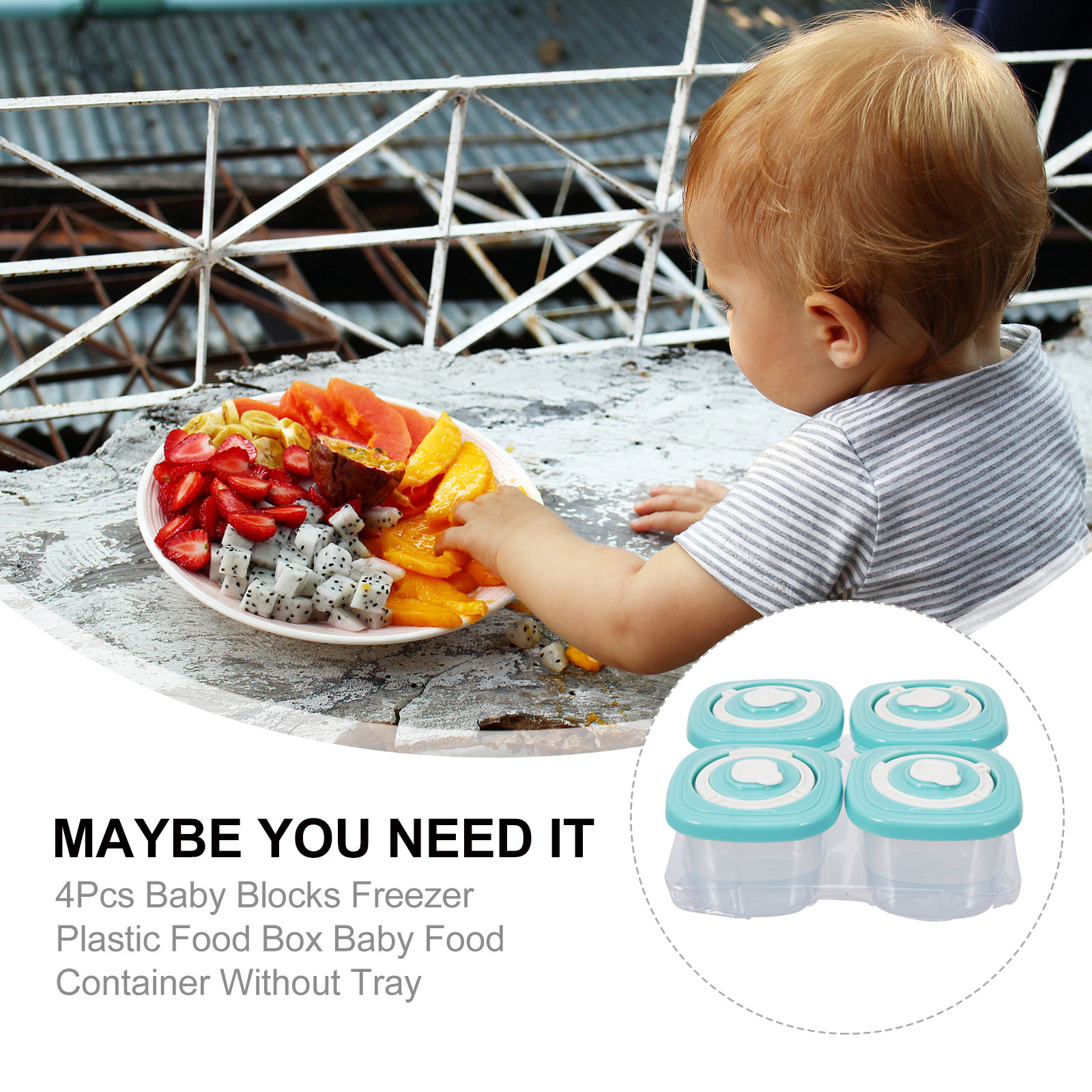 4Pcs Baby Food Storage Boxes H - Baby Food Quality avaliação e preço