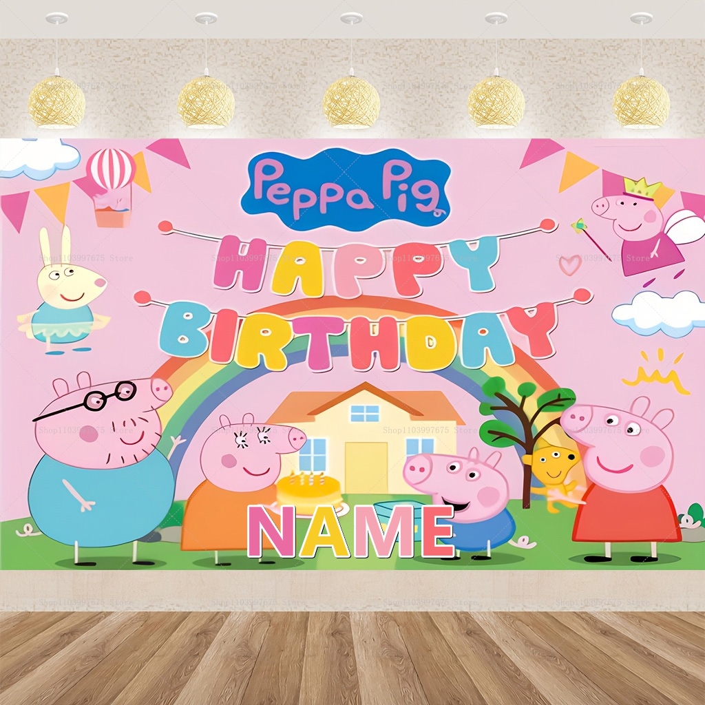 Custom Name Cartoon Peppa Pig  - Baby Food Processor avaliação e preço