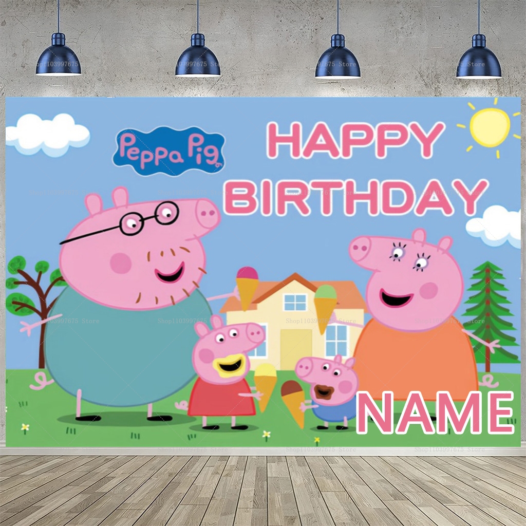 Custom Name Cartoon Peppa Pig  - Baby Food Processor avaliação e preço