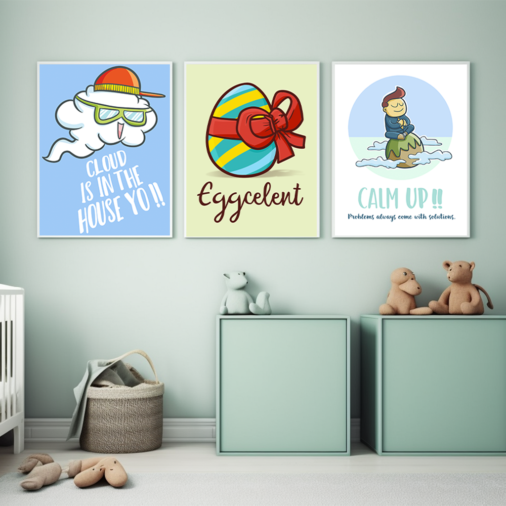 Cartoon Nursery Wall Art, Funn - Baby Food Quote avaliação e preço