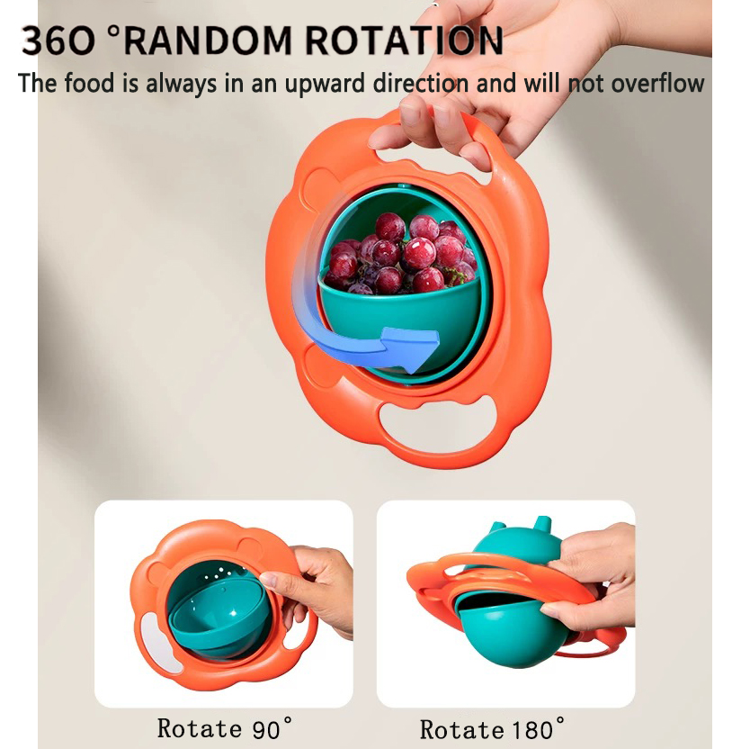 Baby Gyro Bowl Practical Desig - Baby Food Grinding Bowl avaliação e preço