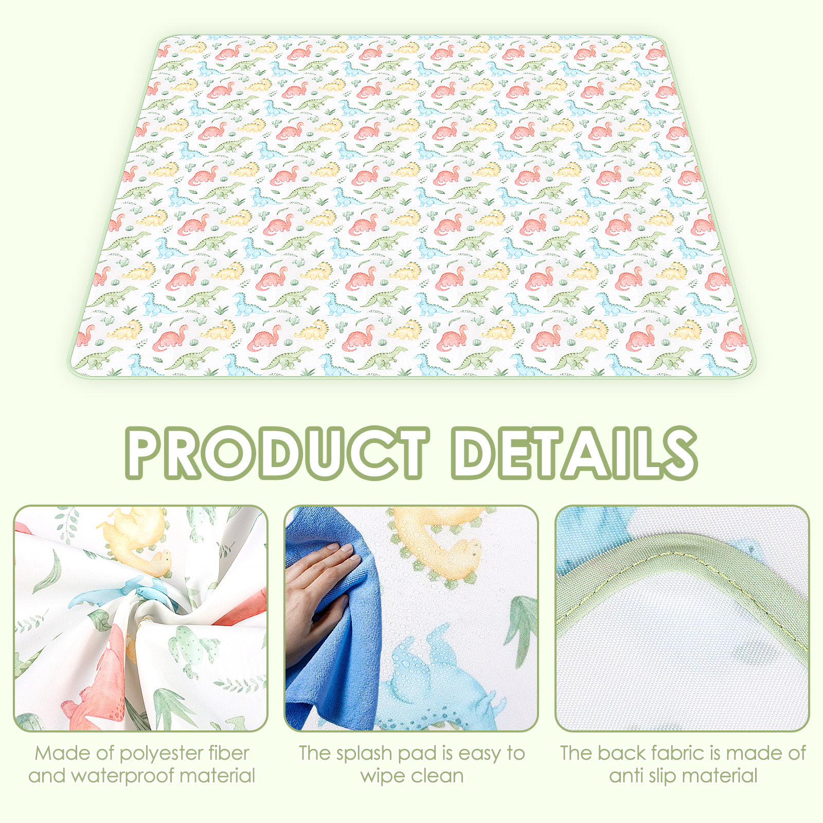 Baby High Chair Splash Mat 51  - Highchair Splash Mat avaliação e preço