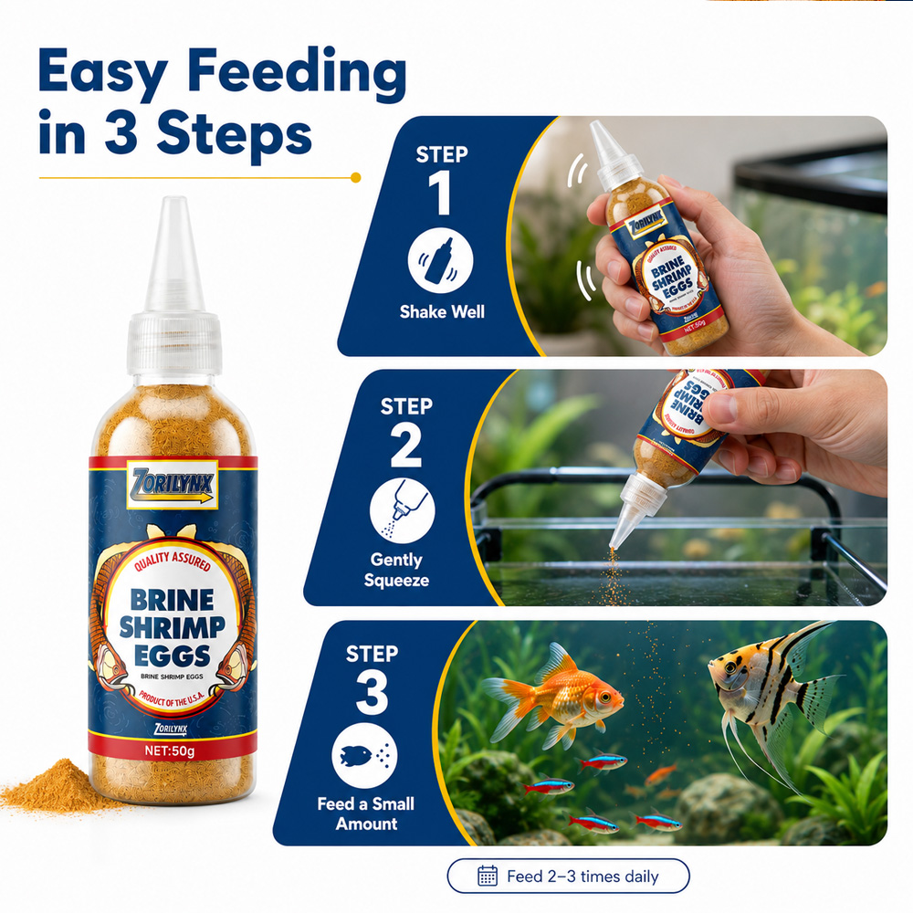 ZORILYNX 50g Premium Brine Shr - Baby Food Shrimp avaliação e preço