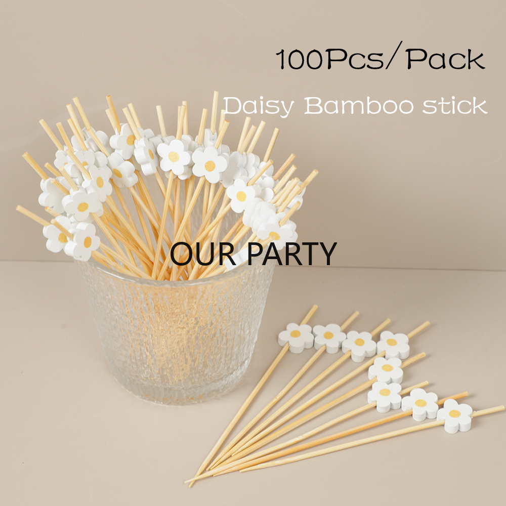 100Pc Sweet Daisy Flower Dispo - Baby Food Fruits avaliação e preço