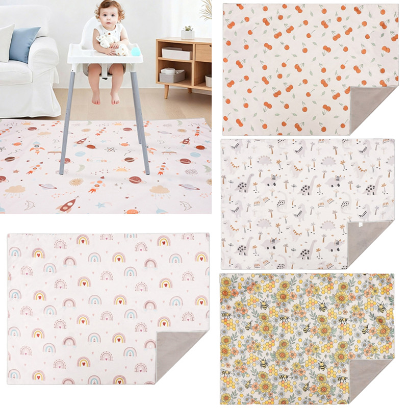 Cartoon Baby High Chair Splash - Highchair Splash Mat avaliação e preço