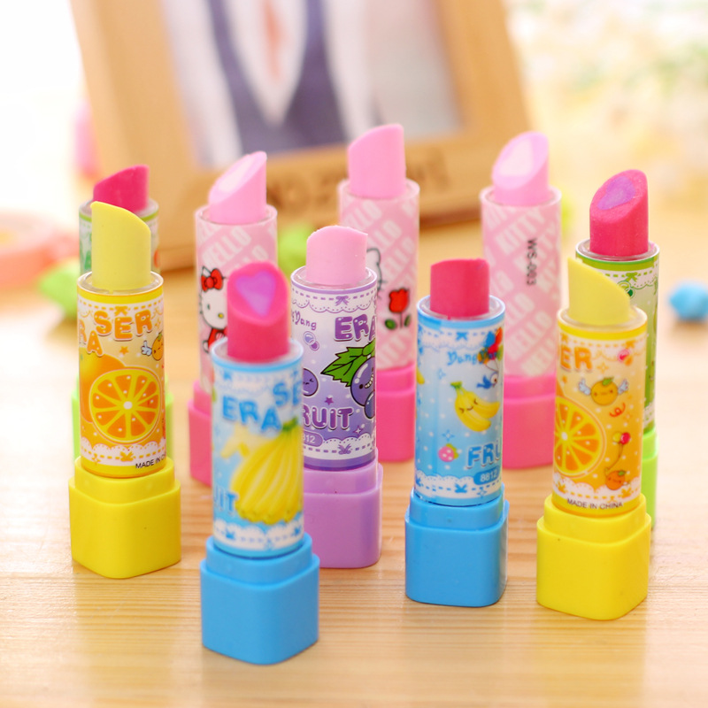 10Pcs Cartoon Fruit Lipstick S - Baby Food Fruits avaliação e preço