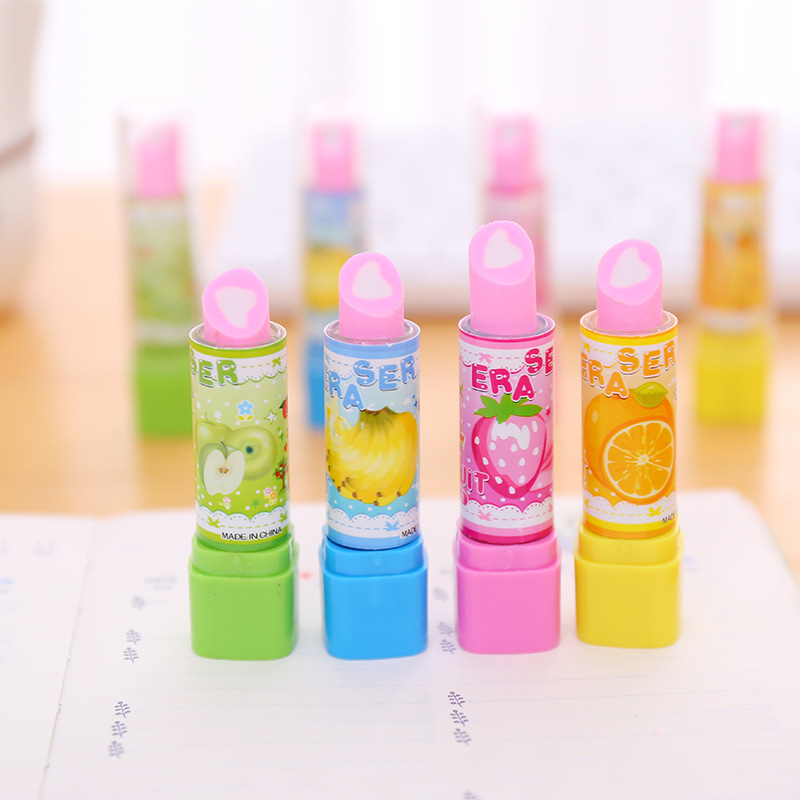 10Pcs Cartoon Fruit Lipstick S - Baby Food Fruits avaliação e preço