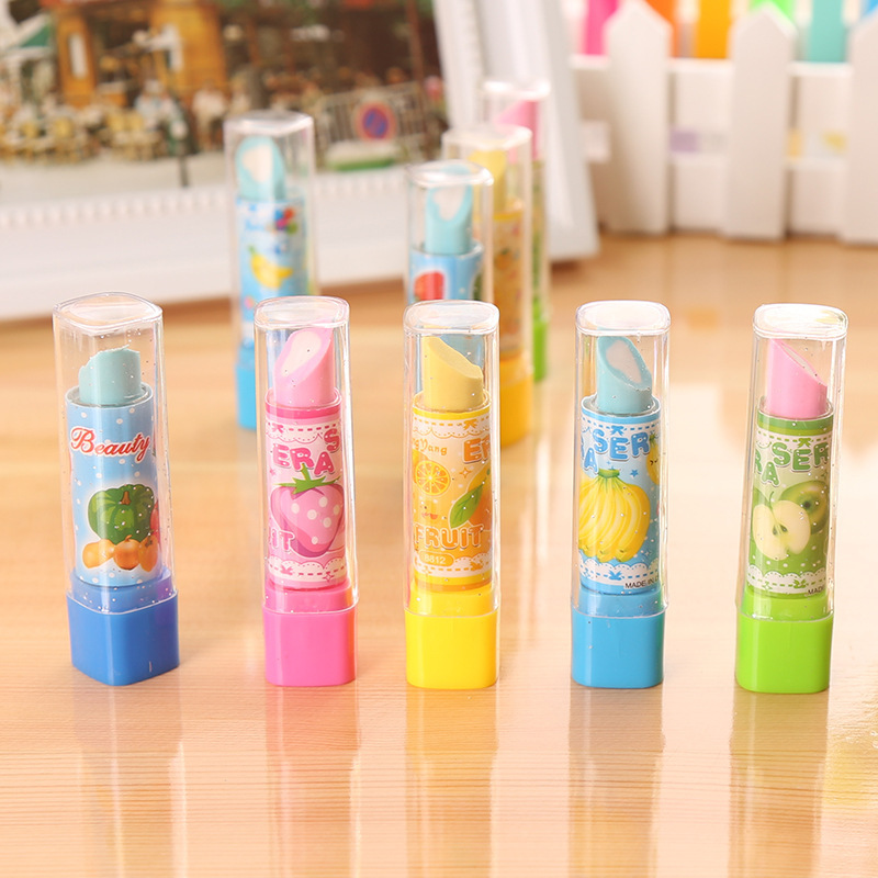 10Pcs Cartoon Fruit Lipstick S - Baby Food Fruits avaliação e preço