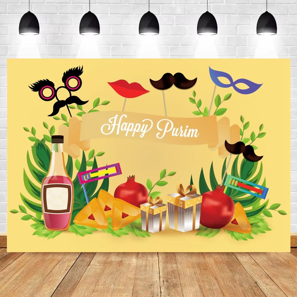 Happy Purim Carnival Festivals - Baby Food Fruits avaliação e preço