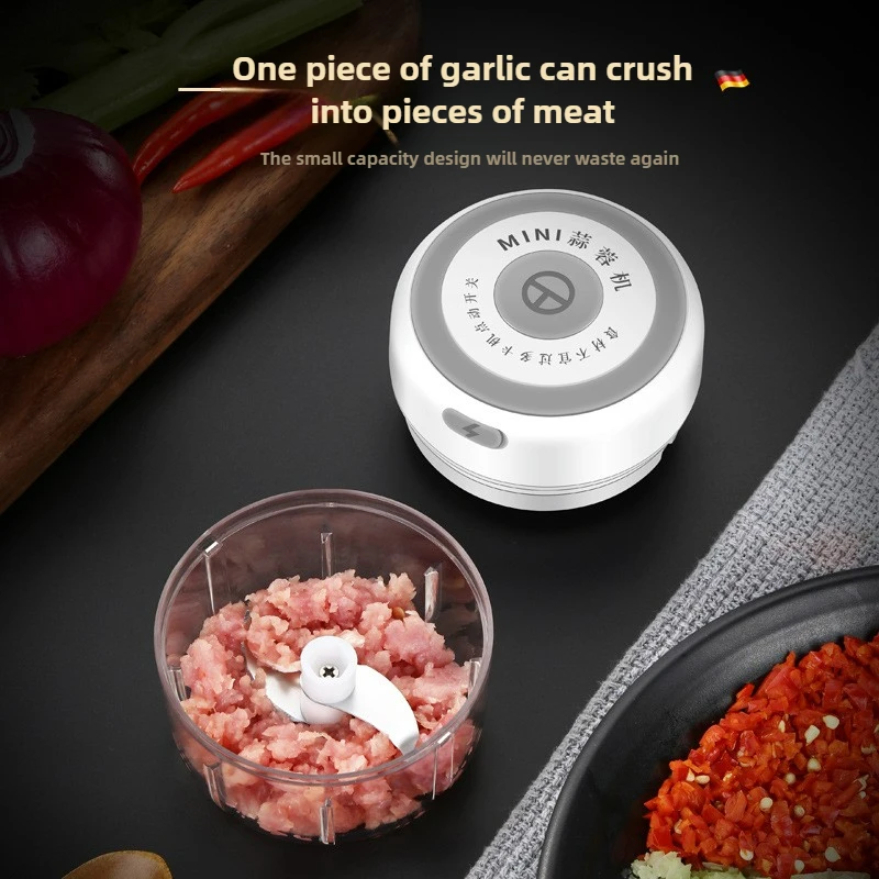 Electric Mini Garlic Chopper 1 - Baby Food Processor avaliação e preço