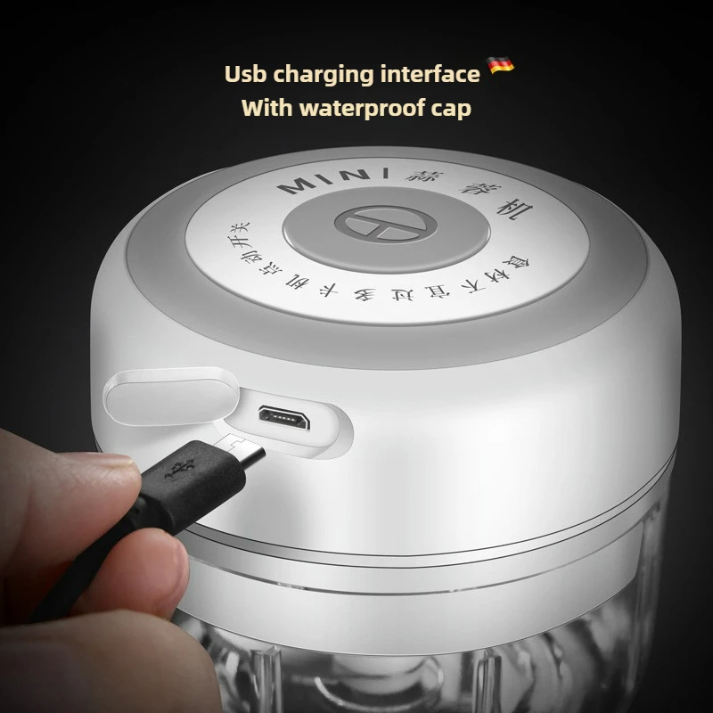 Electric Mini Garlic Chopper 1 - Baby Food Processor avaliação e preço