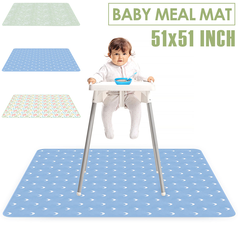 Baby Play Mat 51 Inch Waterpro - Highchair Splash Mat avaliação e preço