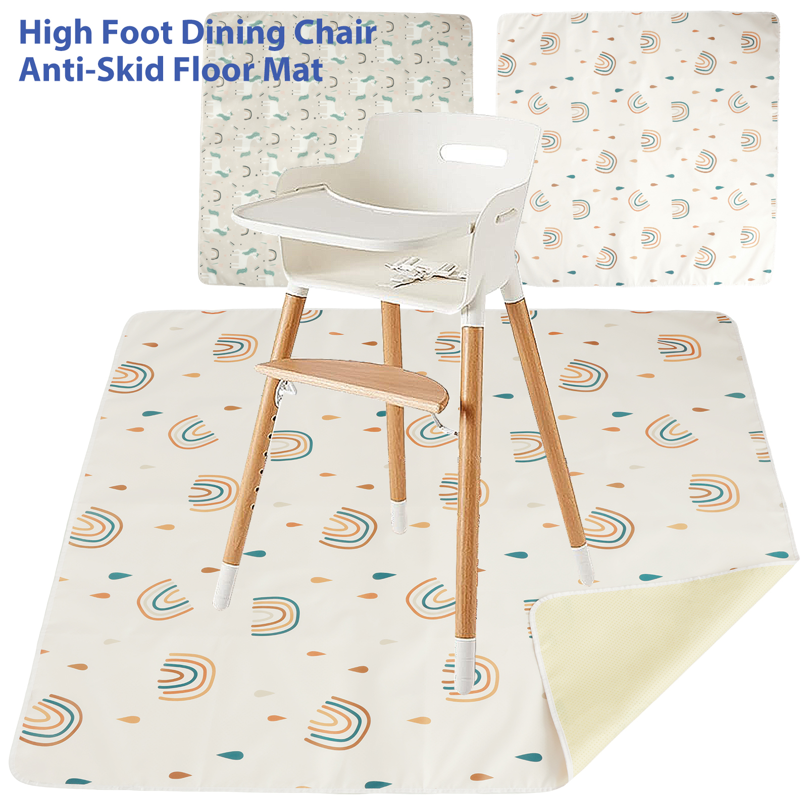 Baby High Chair Splat Mat Port - Highchair Splash Mat avaliação e preço