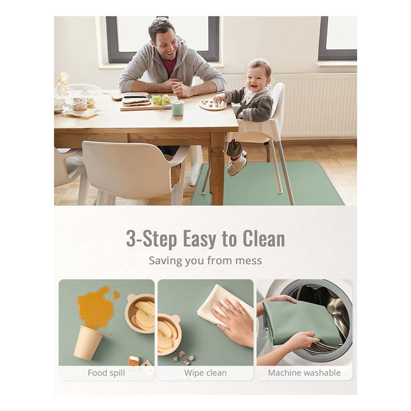 Splash Wipeable Baby For Under - Highchair Splash Mat avaliação e preço