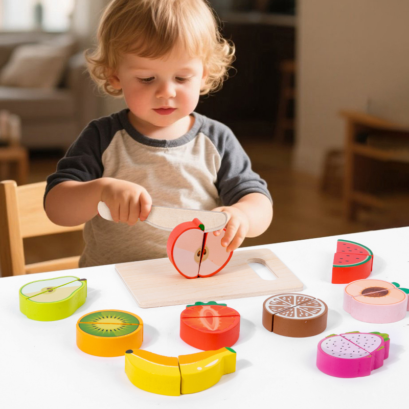 Wooden Kitchen Pretend Toy Sim - Baby Food Natural avaliação e preço