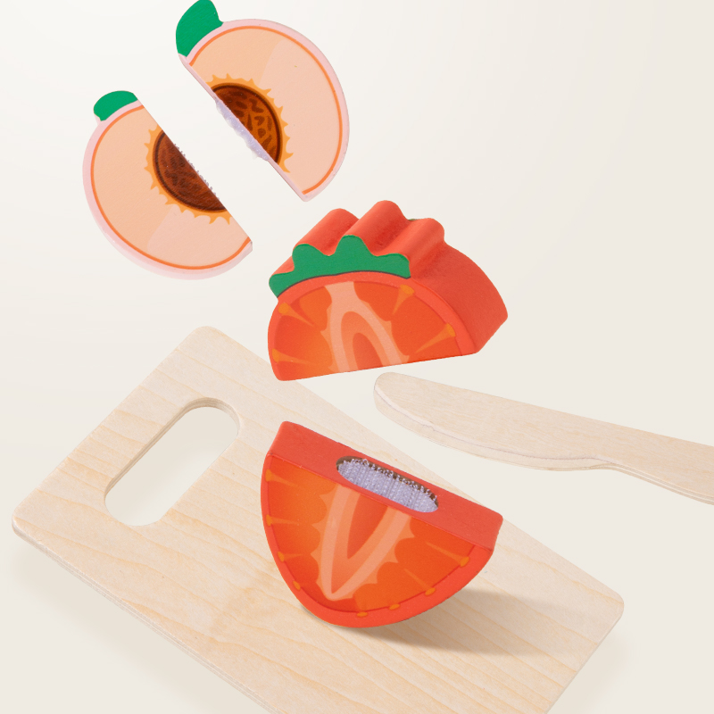 Wooden Kitchen Pretend Toy Sim - Baby Food Natural avaliação e preço