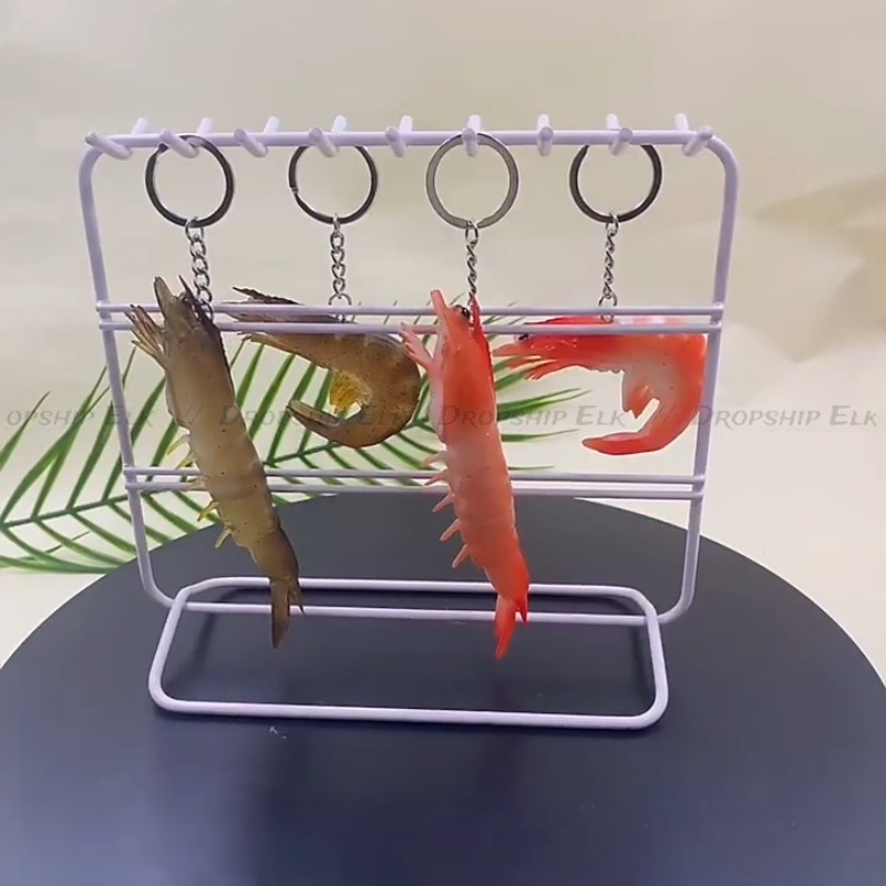 Funny Simulation PVC Shrimp Ke - Baby Food Shrimp avaliação e preço