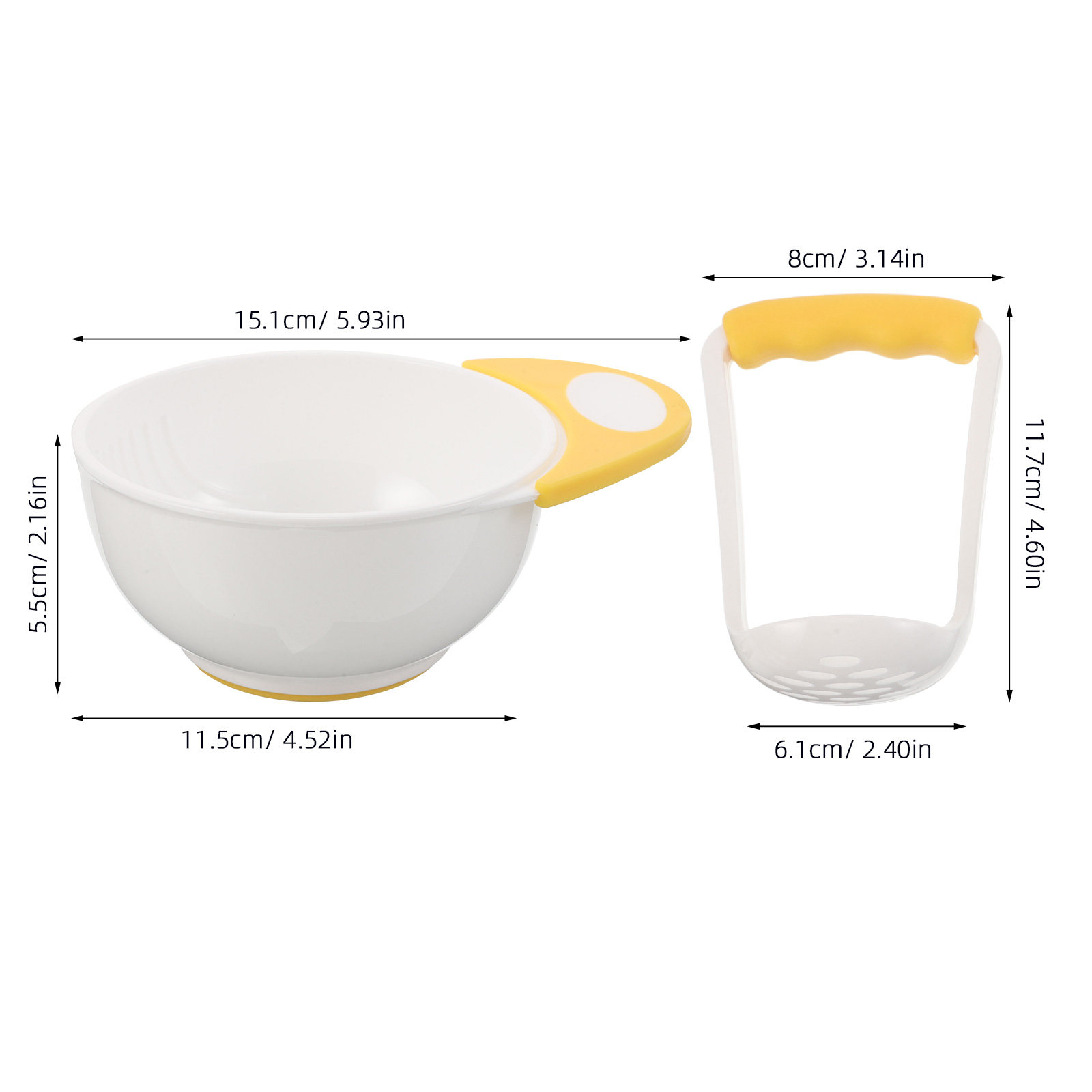 1Set Baby Food Masher Bowl Por - Baby Food Grinding Bowl avaliação e preço