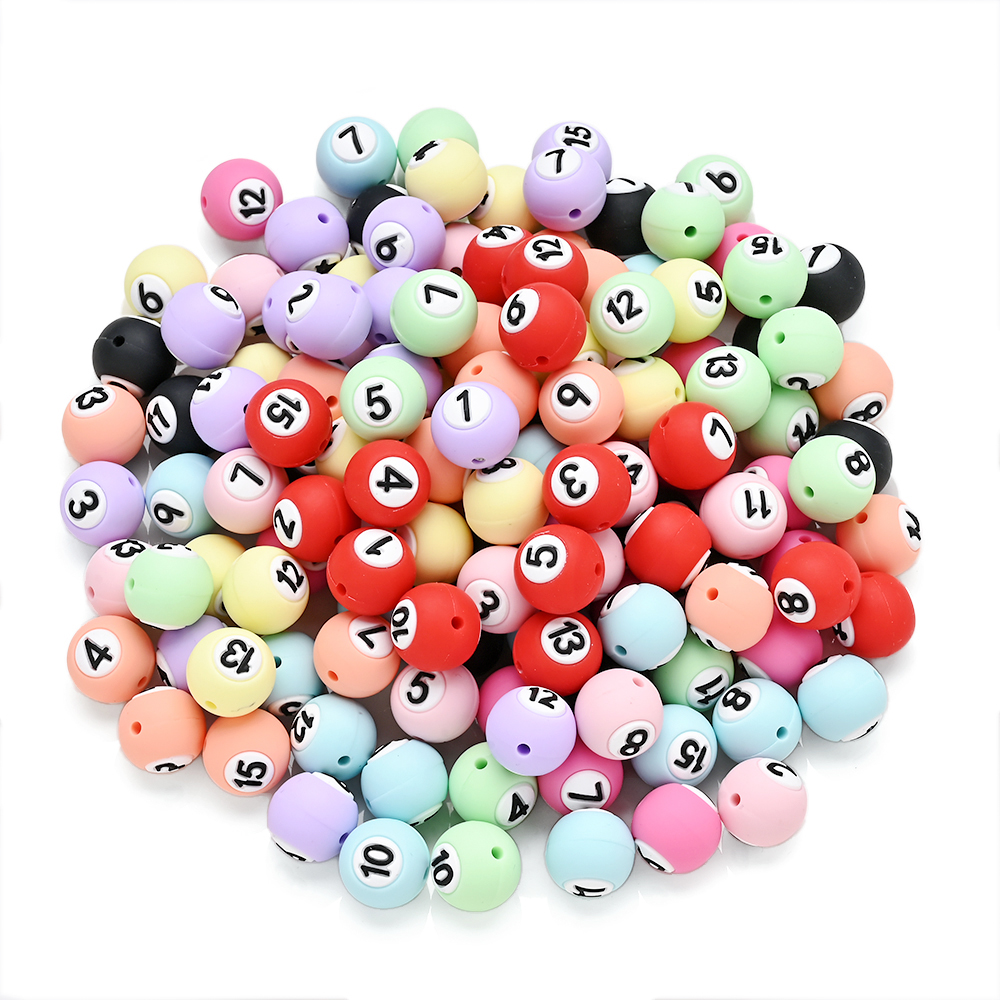 15Pcs 15mm Silicone Round Bead - Baby Food Processor avaliação e preço