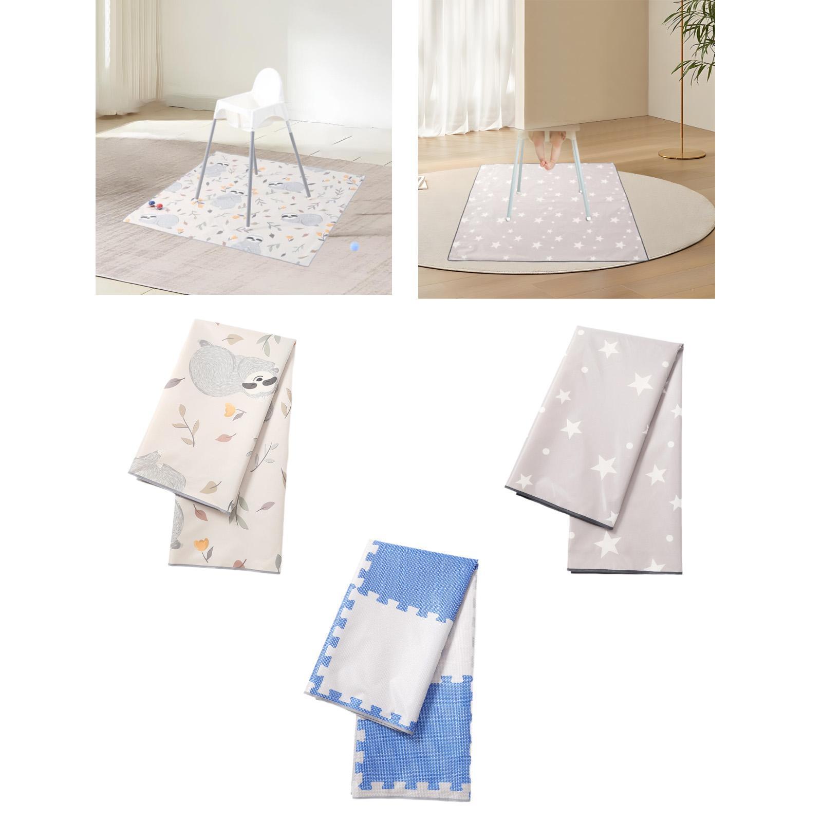 Waterproof High Chair Floor Ma - Highchair Splash Mat avaliação e preço