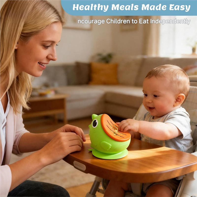 WOTT-Silicone Baby Bowl,Spill  - Baby Food Quality avaliação e preço