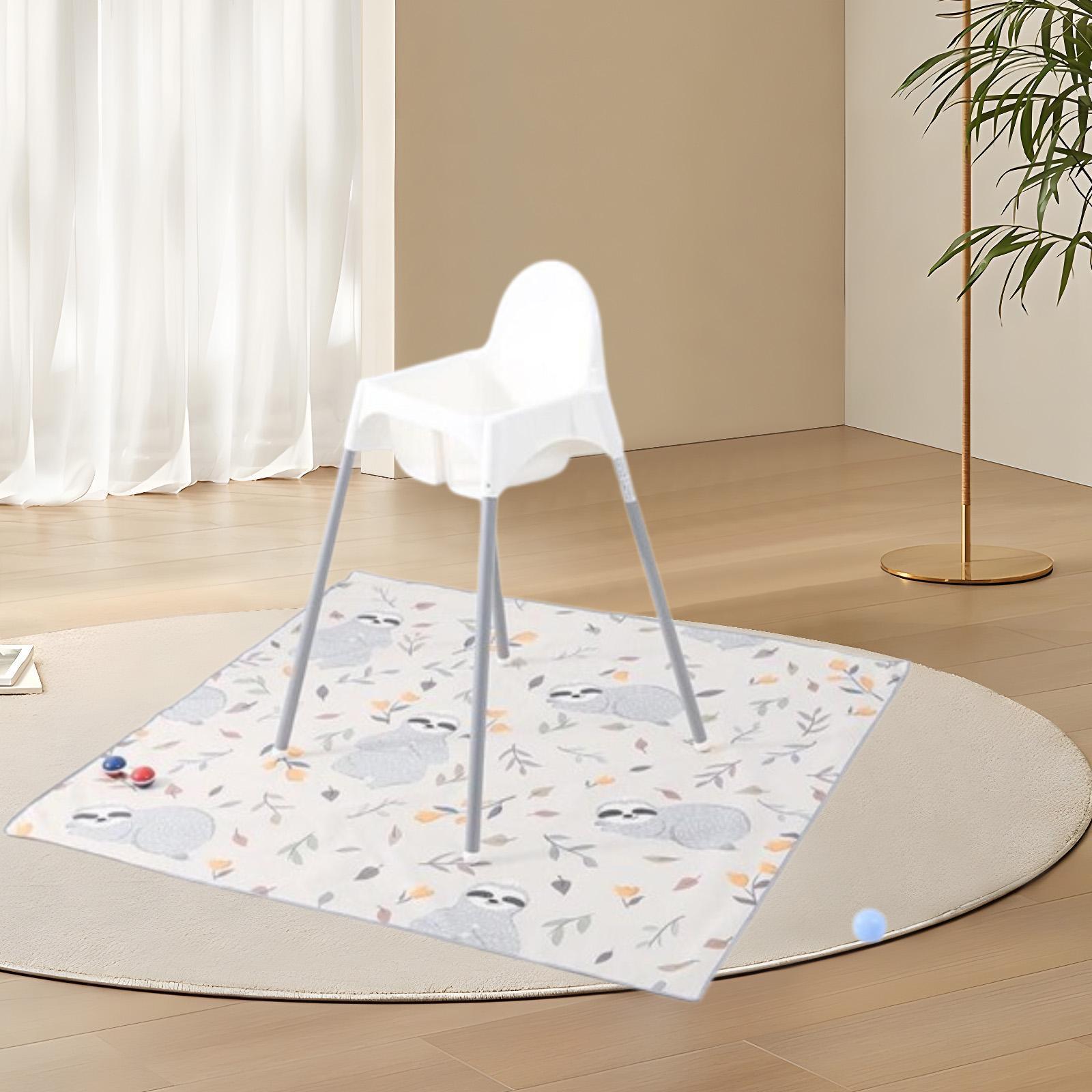 Anti Splash High Chair Floor M - Highchair Splash Mat avaliação e preço
