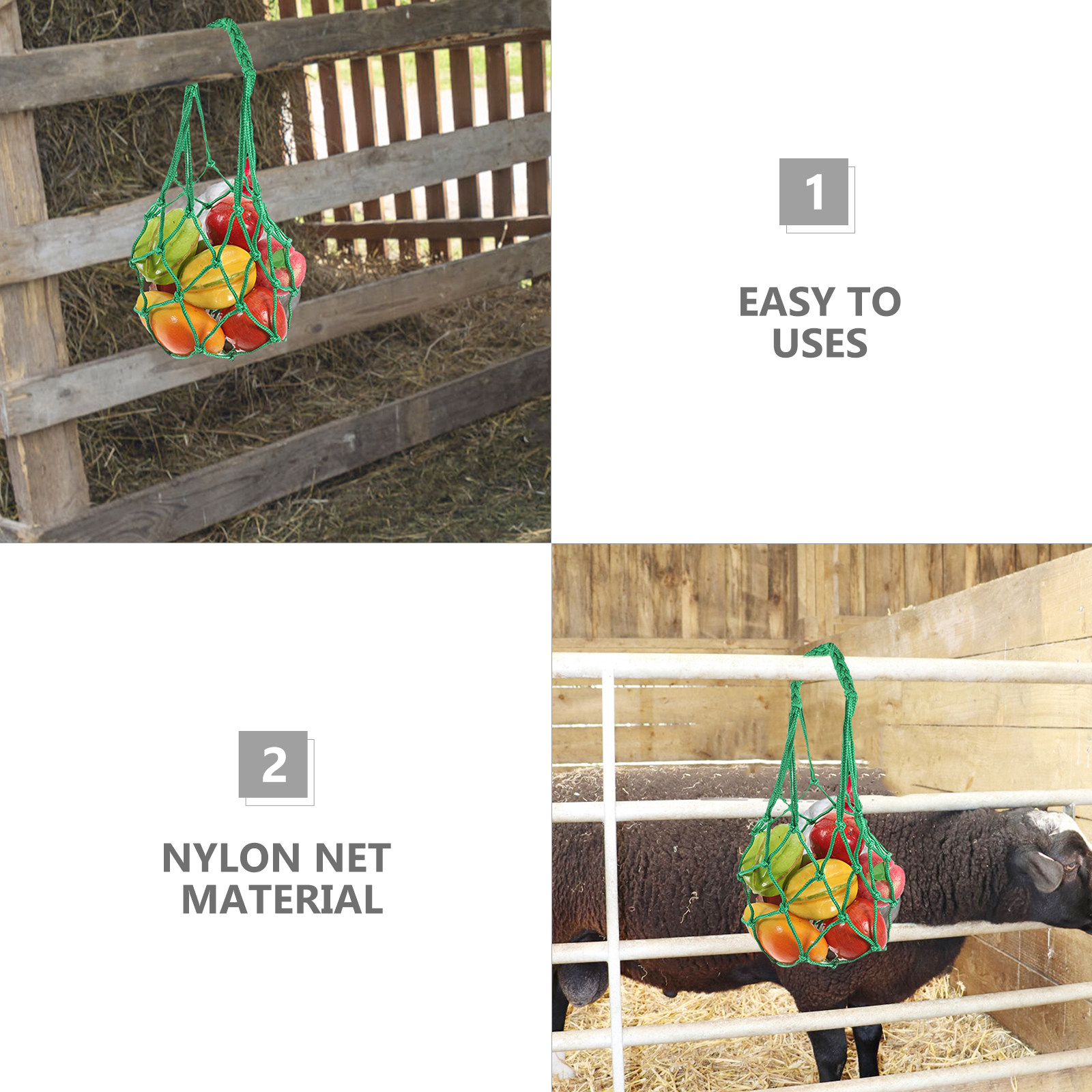 2Pcs Weather Resistant Nylon H - Mesh Feeder Bag avaliação e preço