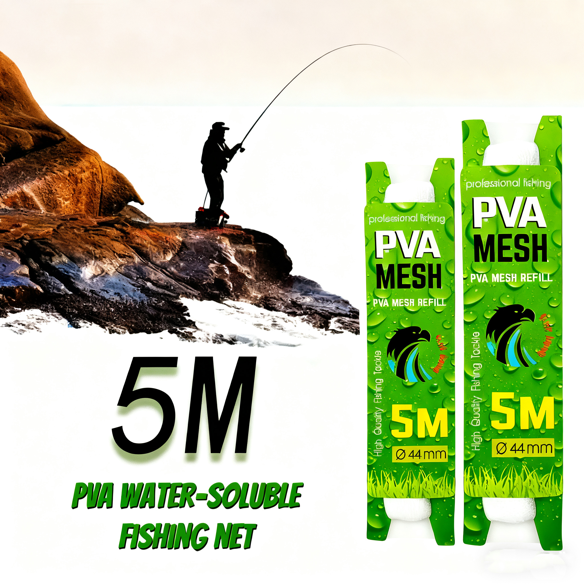 5M PVA Mesh Water-soluble Fish - Mesh Feeder Bag avaliação e preço