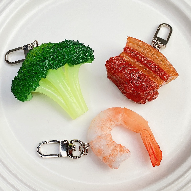 Simulation Food Keychain Brais - Baby Food Shrimp avaliação e preço