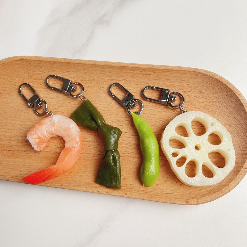Simulation Food Keychain Brais - Baby Food Shrimp avaliação e preço