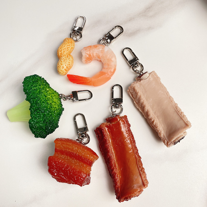 Simulation Food Keychain Brais - Baby Food Shrimp avaliação e preço